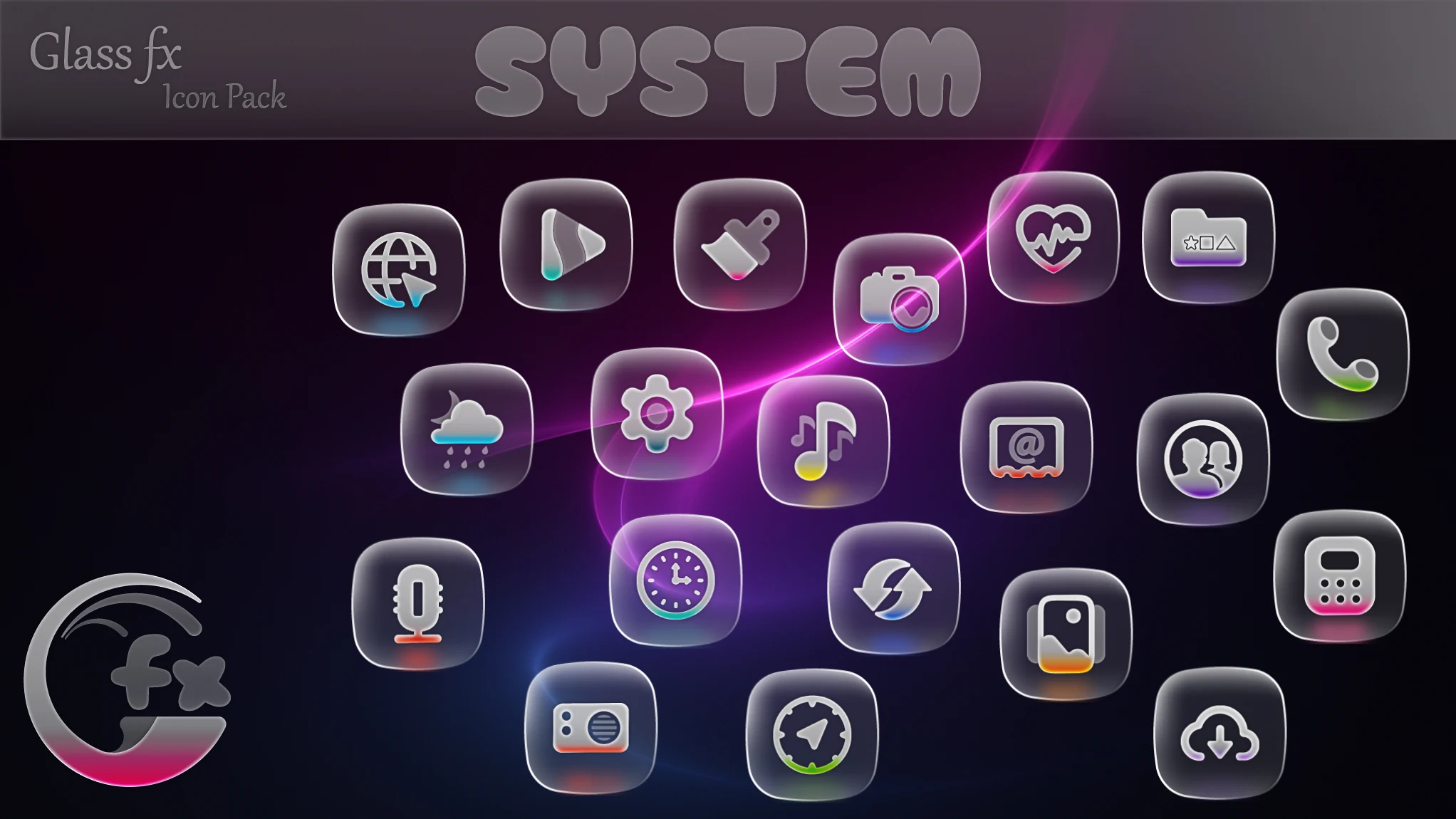 GlassFX - Glass Icon Pack screenshot